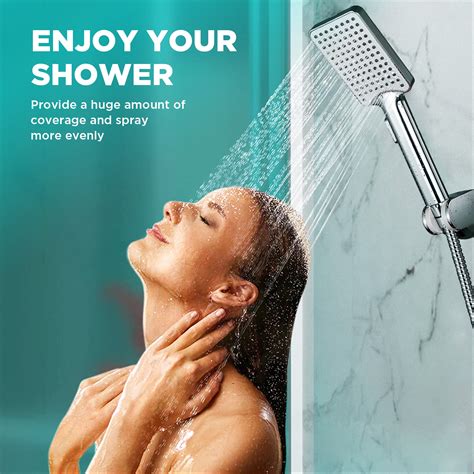 Buy Movsou Handheld Shower Head Set Square High Pressure High Flow