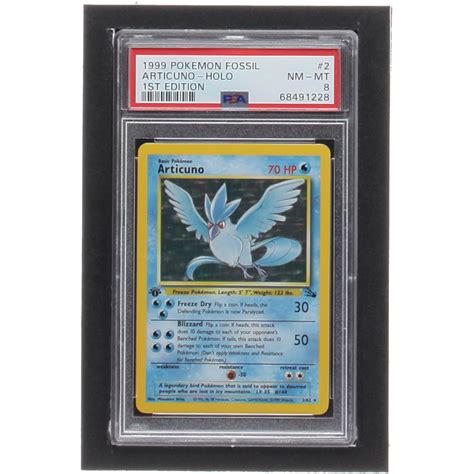 Articuno Pokemon 1999 Fossil #2 Holo (PSA 8) | Pristine Auction