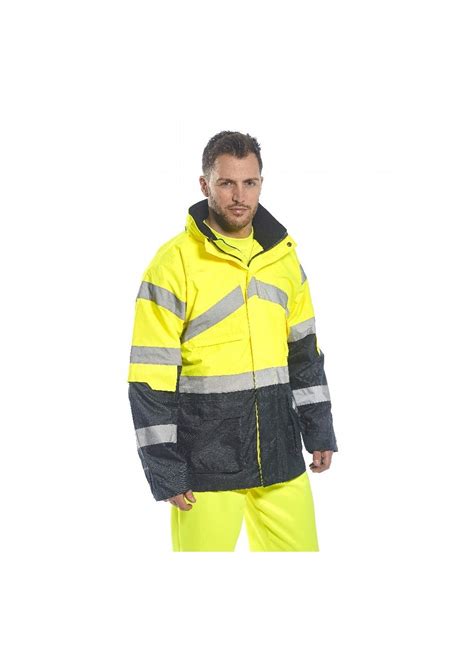 Portwest Hi Vis Breathable Contrast Rain Jacket S Activewear Group