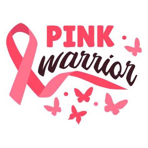 Breast Cancer Warrior Ribbon Png Svg Design For T Shirts