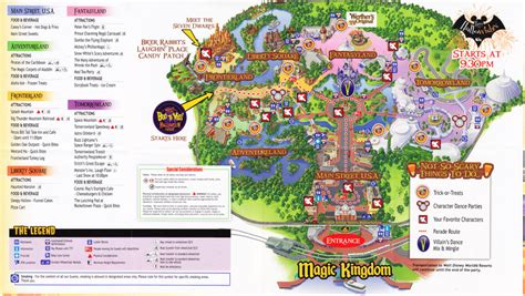 Walt Disney World Theme Park Maps - Cities And Towns Map