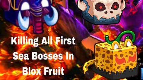 Killing All First Sea Bosses In Blox Fruit I Am Abdus The Gamer