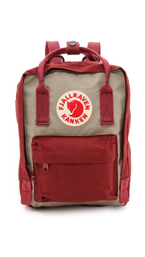 Fjallraven Kanken Mini Backpack Ox Redputty In Red Lyst