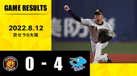 阪神タイガース On Twitter 阪神 0 4 中日 [負] 西勇8勝7敗0s Score Hanshintigers Jp Game Score Table