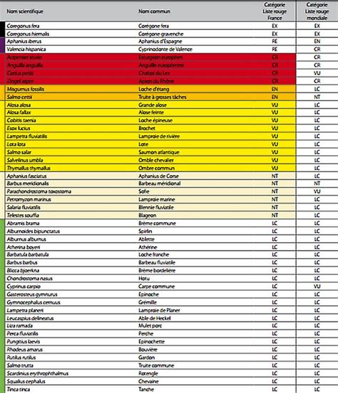 Liste Rouge Des Animaux En Voie De Disparition En France