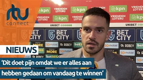 Reactie Mica Pinto Na Vitesse Fc Volendam Youtube