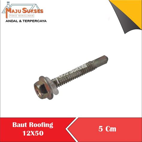 Jual Baut Baja Ringan X Cm Baut Roofing X Sekrup Baja