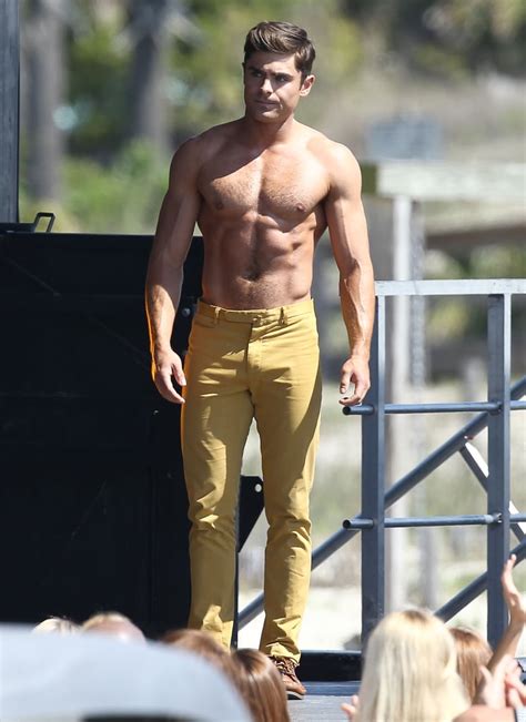 Zac Efron Shirtless On The Set Of Dirty Grandpa Popsugar Celebrity