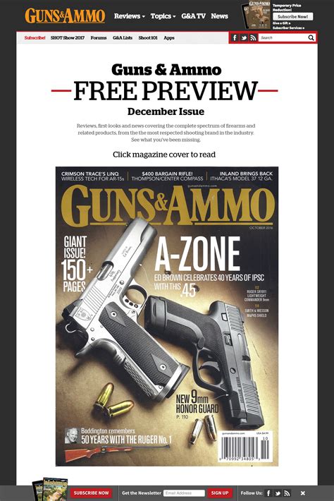 ‘guns And Ammo Magazine Free December Issue Preview North American