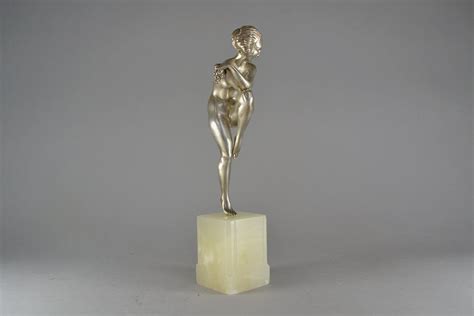 Fr Pierre Le Faguays Rare Bacchic Dancer Bronze Figure Art Deco