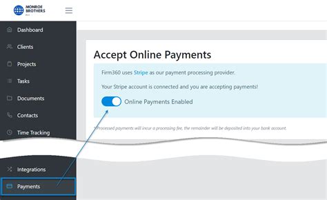 Admin Payment Method Options Firm