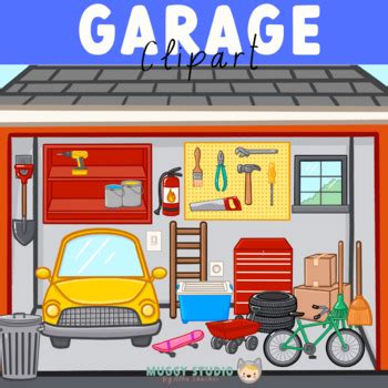 Garage Vocabulary Clipart by Muggy Studio | TPT