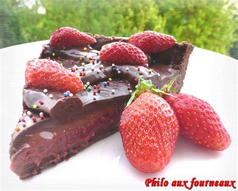 Philo aux fourneaux Tarte au chocolat à la fraise