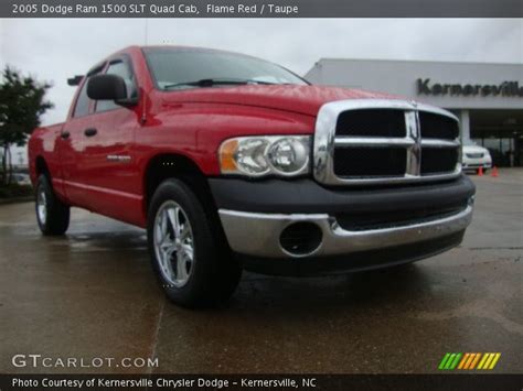 Flame Red 2005 Dodge Ram 1500 Slt Quad Cab Taupe Interior Vehicle Archive