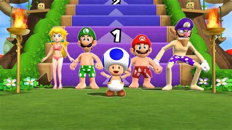 Mario Party 9 Step It Up Peach Vs Luigi Vs Mario Vs Waluigi Master