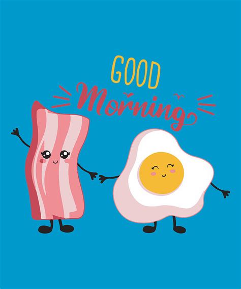 Good Morning With Bacon And Egg Digital Art By Roger