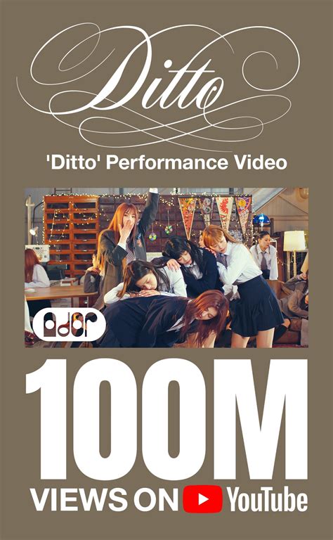 Newjeans Ditto” Performance Video Surpasses 100 Million Views