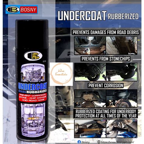 BOSNY Undercoat Rubberized Spray Paint Shopee Philippines