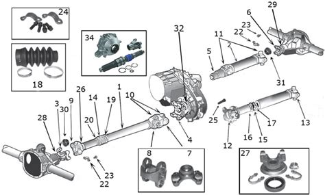 Jeep Wrangler TJ Driveshaft Parts | Quadratec