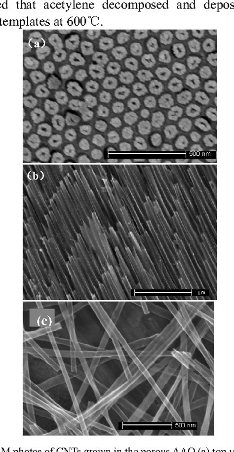 Figure From Gas Ionization Sensors Using Well Aligned Mwcnt Arrays