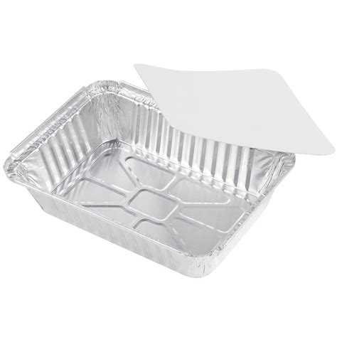 Pack Heavy Duty Disposable Aluminum Oblong Foil Pans With Lid Covers