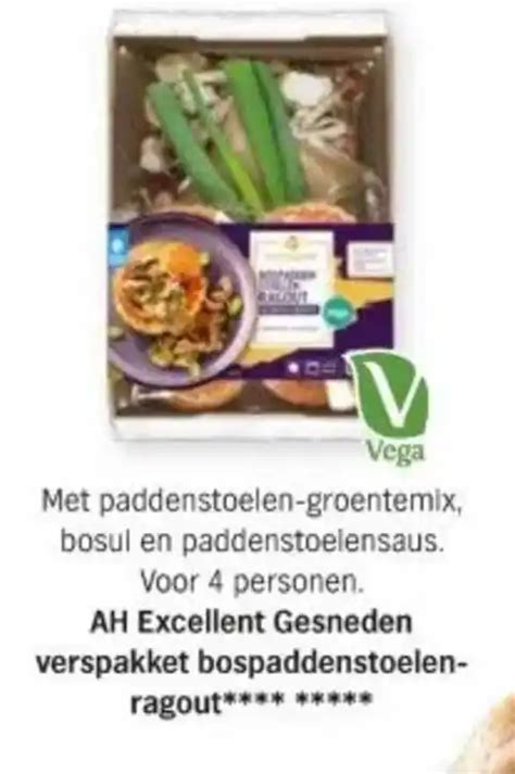 AH Excellent Gesneden Verspakket Bospaddenstoelenragout Aanbieding Bij