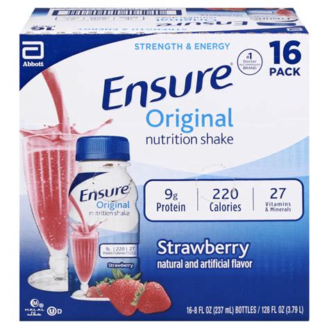 Save On Ensure Original Strawberry G Protein Nutrition Shake Pk