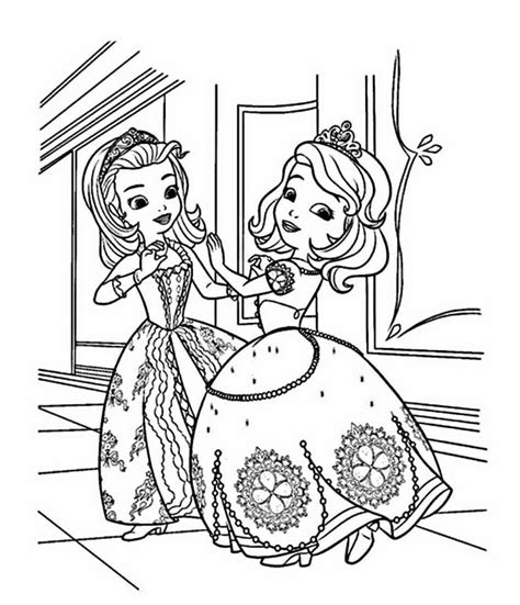 Coloriage Princesse Sofia à imprimer