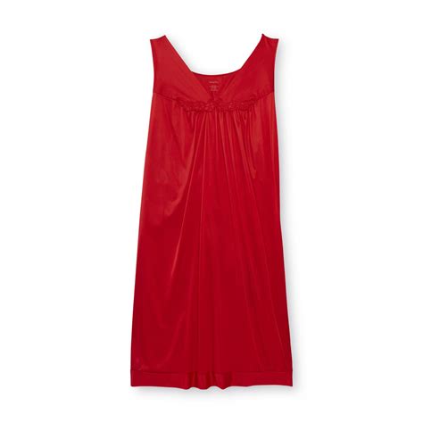 Vanity Fair Womens Plus Sleeveless Nightgown Clothing Womens