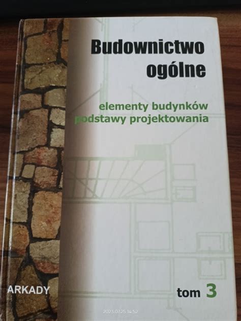 Budownictwo Og Lne Elementy Budynk W Tom Iii Warszawa Kup Teraz Na