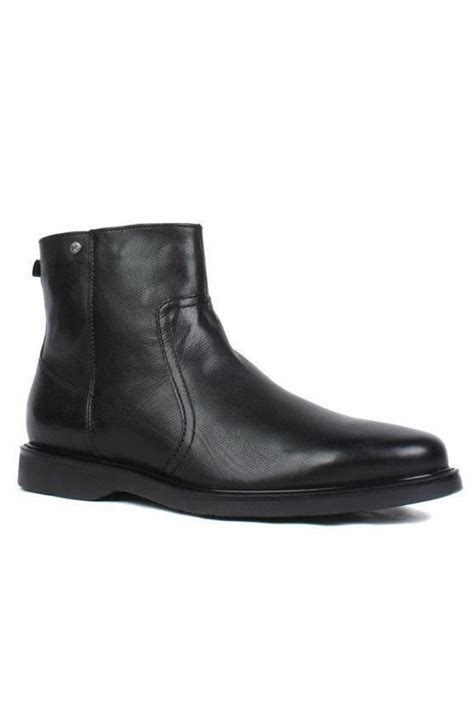 Ghete Barbati Salamander Arne Booties Piele Nabuc Negru Eu