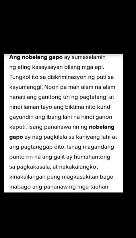 Ano Ang Pananaw Ng Nobelang Gapoyun Pong May Una Pangalawa