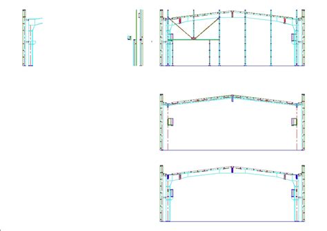 Industrial Warehouse Structure In Autocad Cad Kb Bibliocad