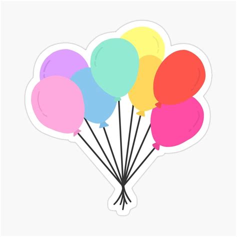 A Bunch Of Balloons Sticker