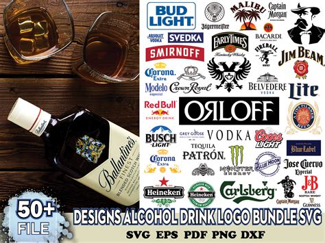 50 Designs Alcohol Drink Logo Bundle Svg Beer Logo Beer Sv Inspire