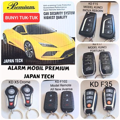 Jual ALARM MOBIL MERK PREMIUM JAPAN TECH TUK TUK SEMUA MOBIL Shopee