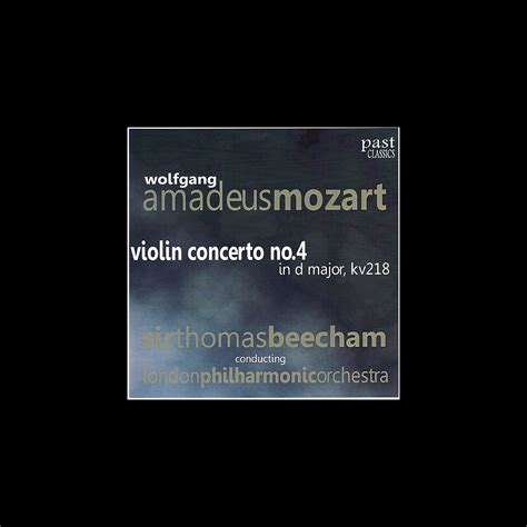 Mozart Violin Concerto No Album By London Philharmonic Orchestra