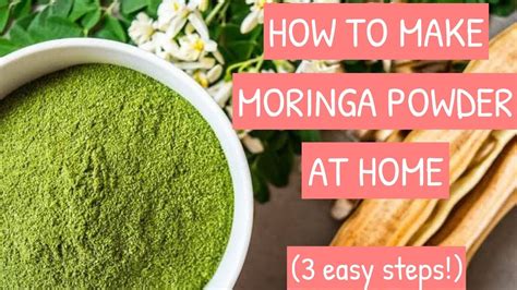 Moringa Powder At Home Easy Steps Youtube