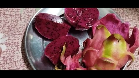 Dragon Fruit 😋 Very Delicious And Beautiful Fruit 💖😻fruit Fruits Fruitcutting Fruitcarving