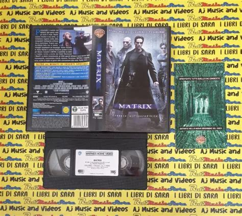 FILM VHS MATRIX KEANU Reeves Fishburne WARNER GLI SCUDI 1999 PIV 16985