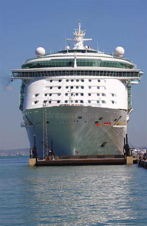 Cruise Ship Front Bow Stock Photo Image Of Black Liner 16692050