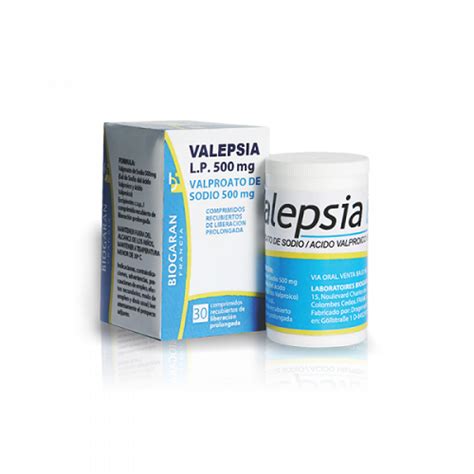 Valepsia Lp 500 Mg Caja X 30 Comp Rec Farmatotal