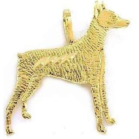 14k Gold Doberman Pinscher Charm 18 Chain Jewelry Michaels