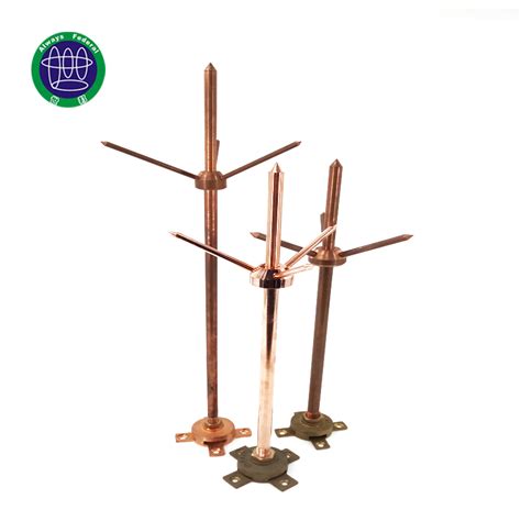 China Copper Lightning Rod For Home Lightning Protection System