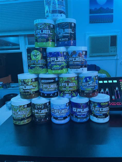 Gfuel collection so far! : r/GFUEL