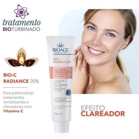 Vitamina C Pura Protetor Solar Fps Clareador Bioage No Shoptime