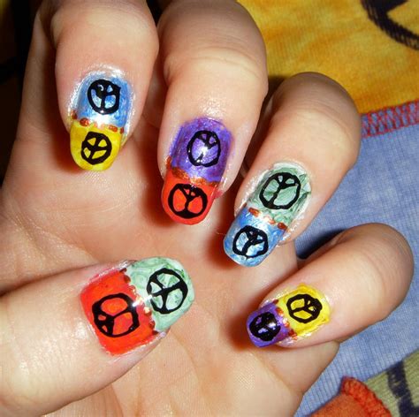 Peace Sign Nails by quixii on DeviantArt