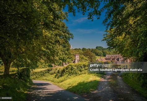 The Countryside Of The Cerne Valley Near The Village Of Upcerne In