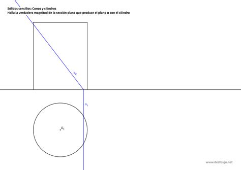 Secci N De Un Cilindro Con Un Plano Proyectante Y Su Verdadera Magnitud