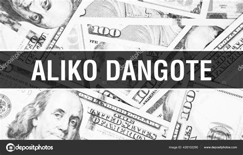 Aliko Dangote Text Concept American Dollars Cash Money Rendering